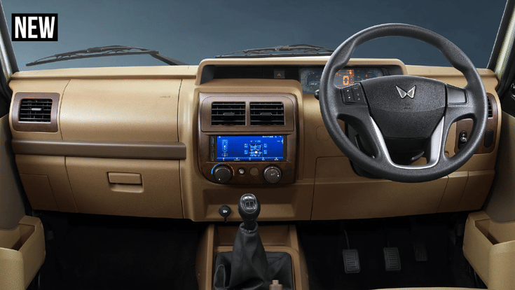 Mahindra Bolero interior new